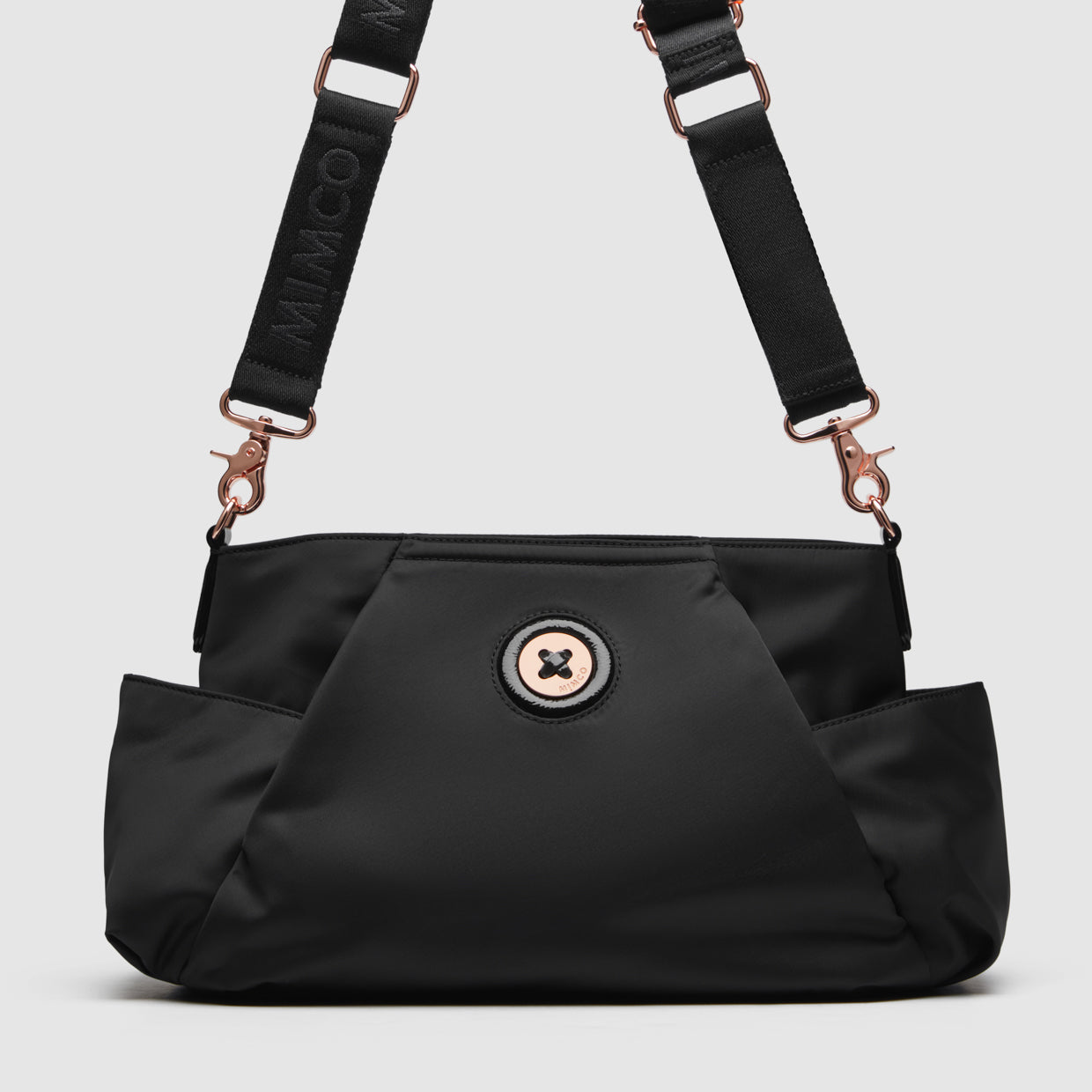 Mim-Mazing Nappy Bag - Black Rose Gold