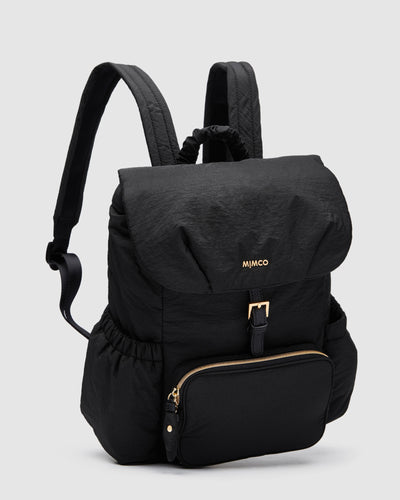 Flight Backpack Bag - Black Light Gold