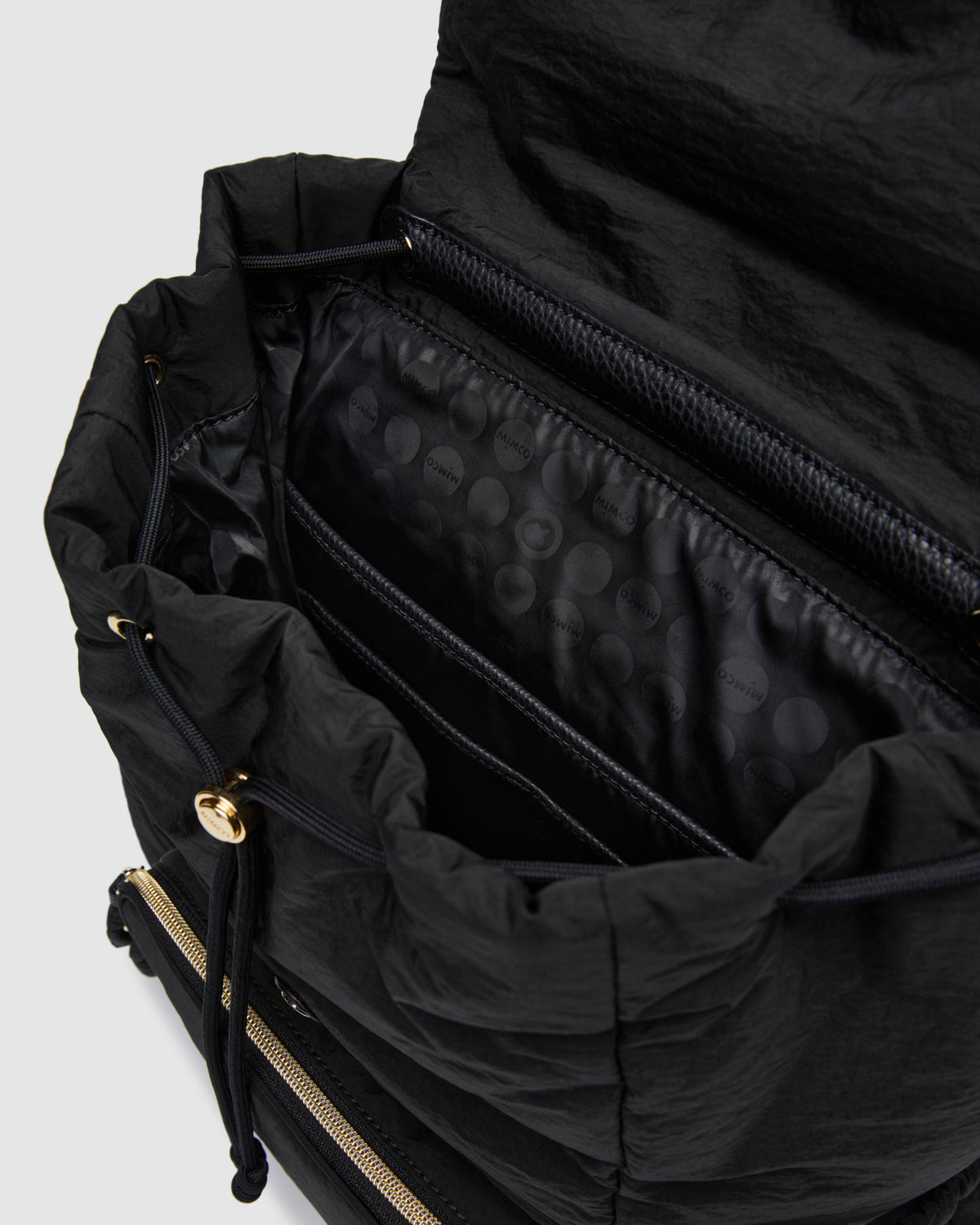 Flight Backpack Bag - Black Light Gold