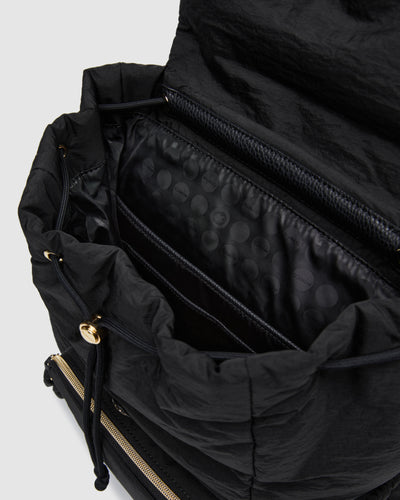 Flight Backpack Bag - Black Light Gold