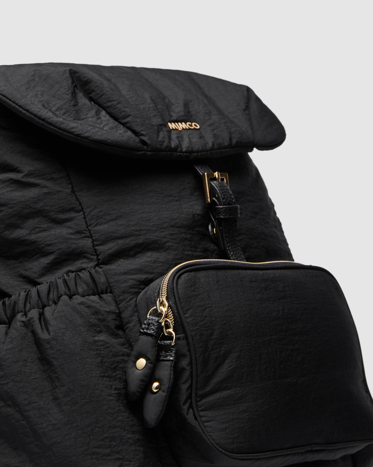 Flight Backpack Bag - Black Light Gold