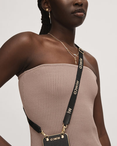 Tech Webbing Bag Strap - Black Gold