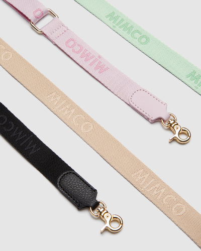 Tech Webbing Bag Strap - Black Light Gold