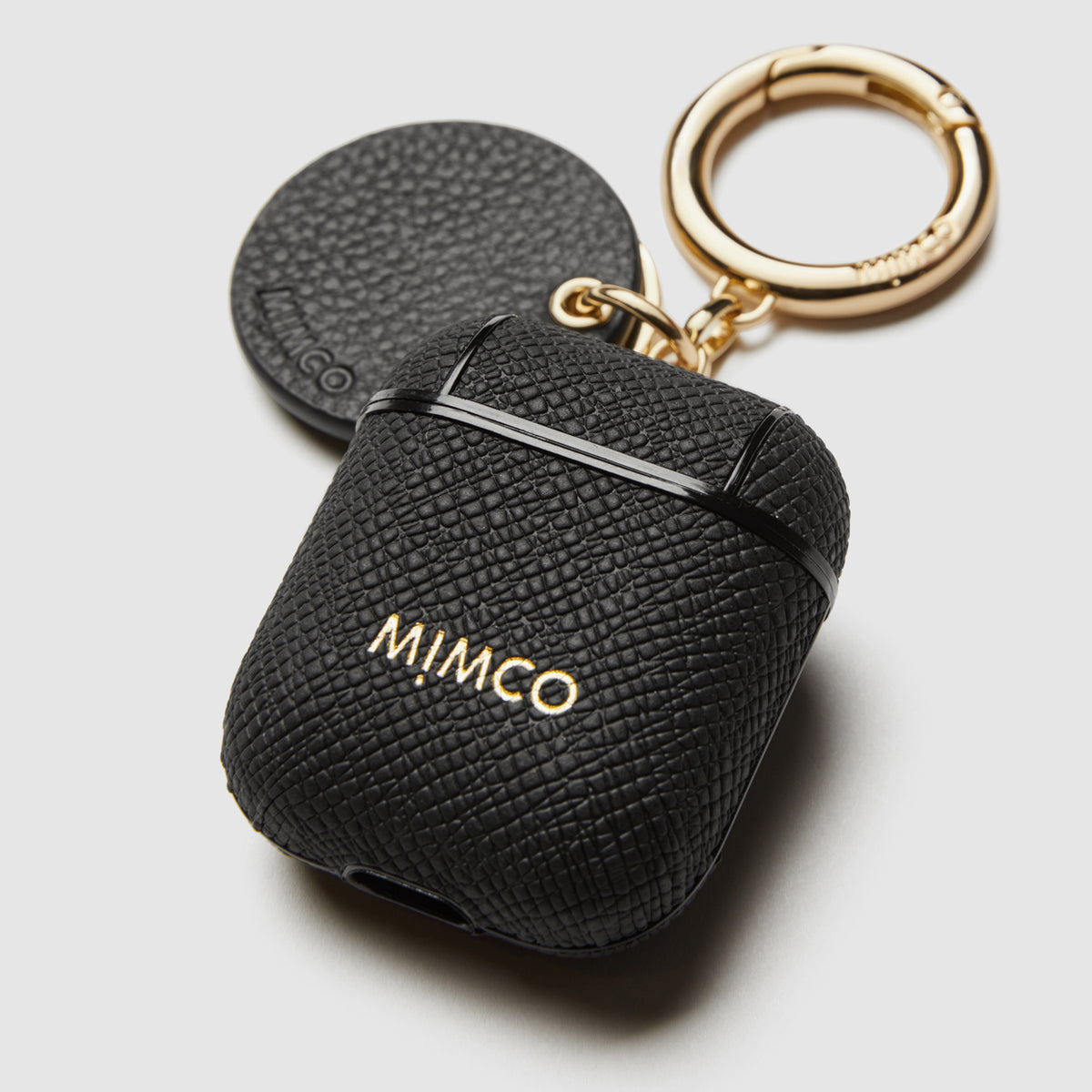 Mimpod Airpod Keyring Case - Black Light Gold