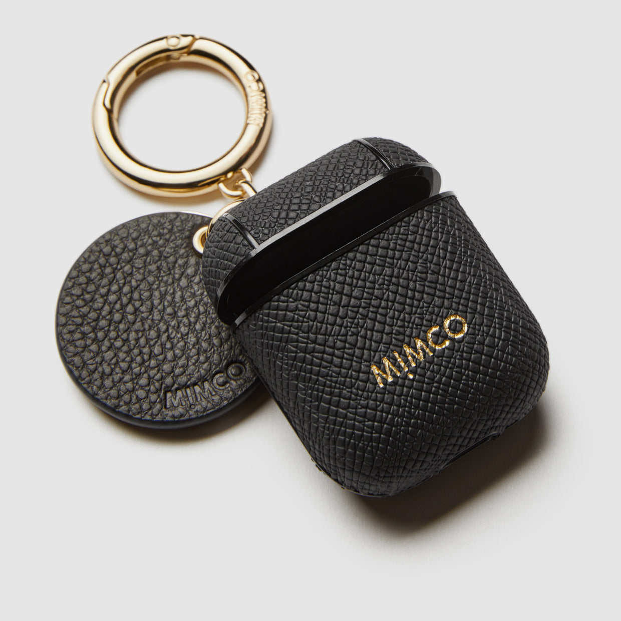 Mimpod Airpod Keyring Case - Black Light Gold