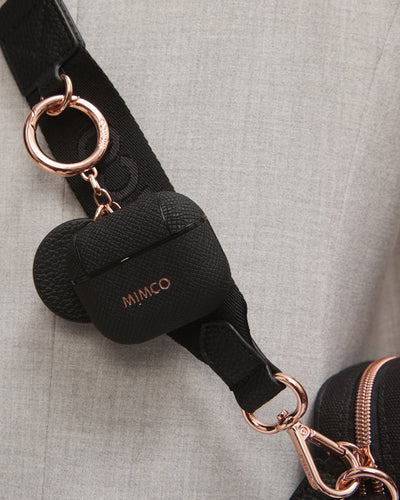 Mimpod Airpod 3 Keyring Case - Black Rose Gold