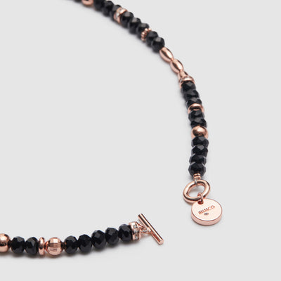 Ecliptic Beaded Necklace - Black