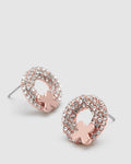 Reflection Stud Earrings - Rose Gold