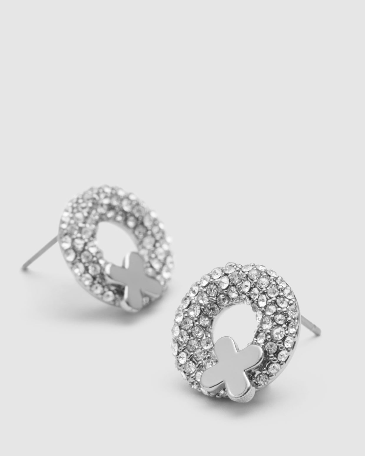 Reflection Stud Earrings - Silver