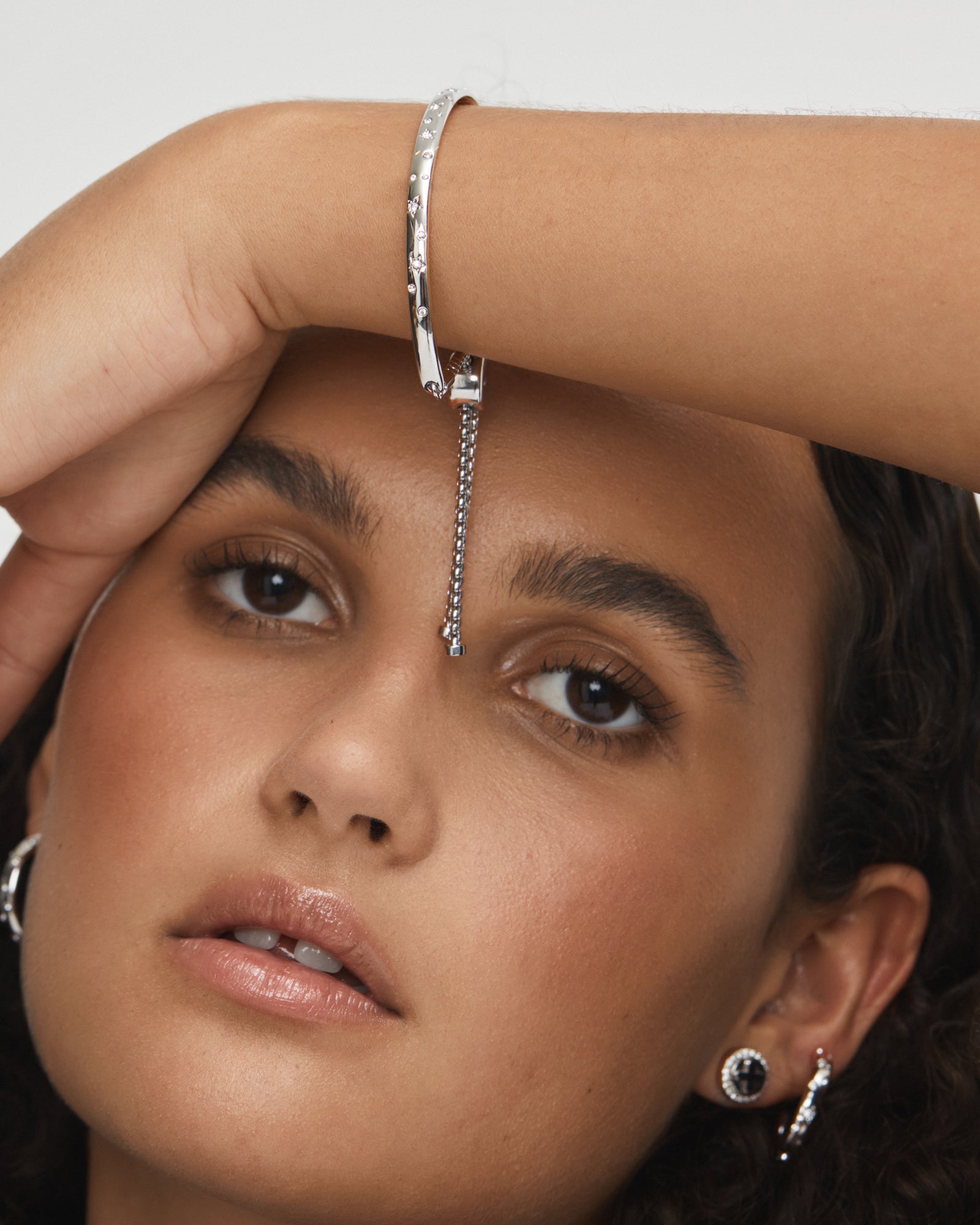 Stargazing Bangle - Silver