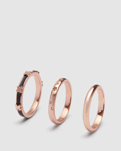 Stargazing Ring Set - Black