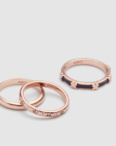 Stargazing Ring Set - Black