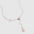 Imagining Lariat Necklace - Rose Gold
