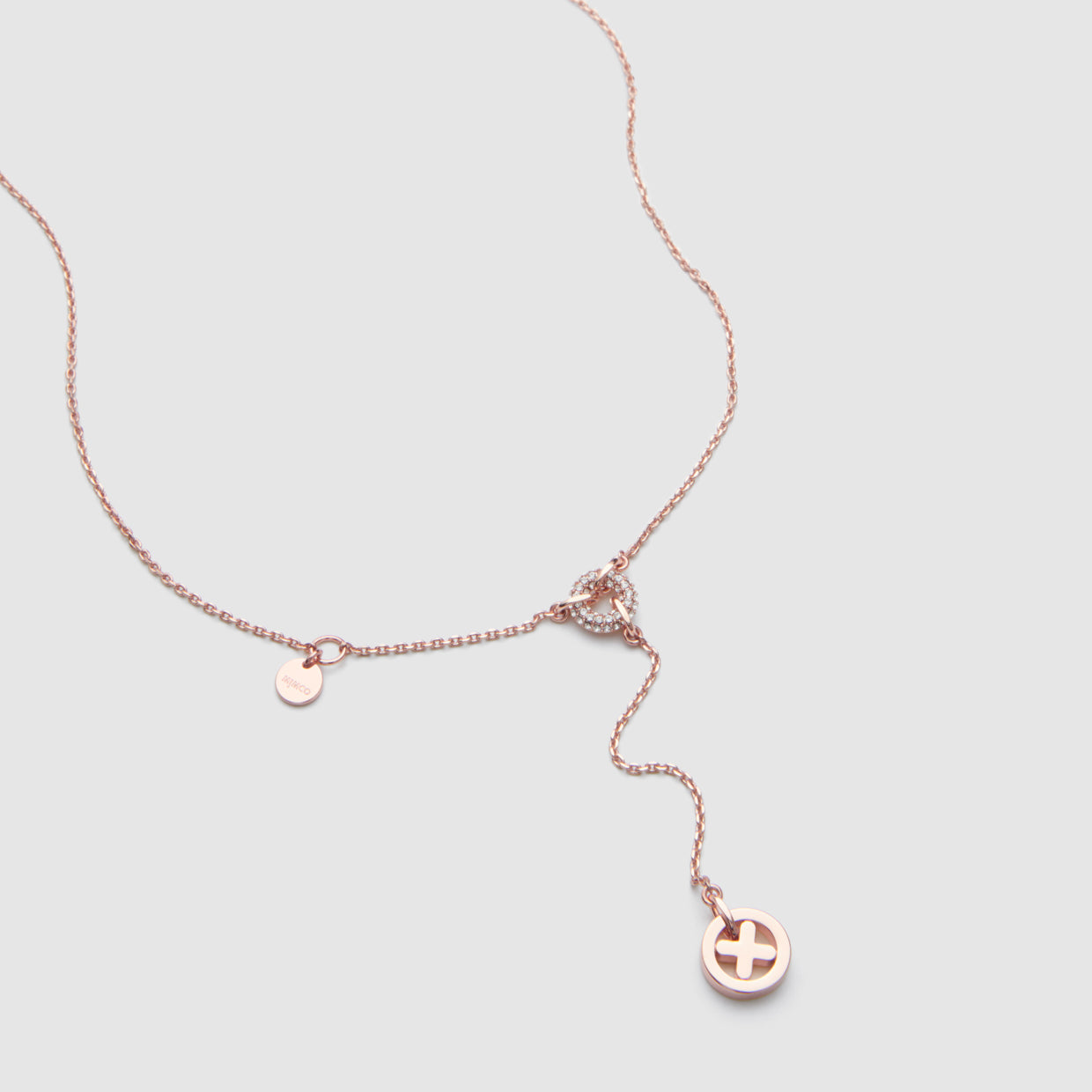Imagining Lariat Necklace - Rose Gold