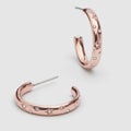 Stargazing Hoop Earrings - Rose Gold