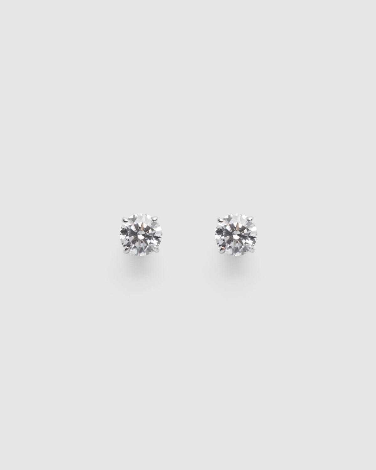 Dia-Mim 1 Carat Stud Earrings - Silver