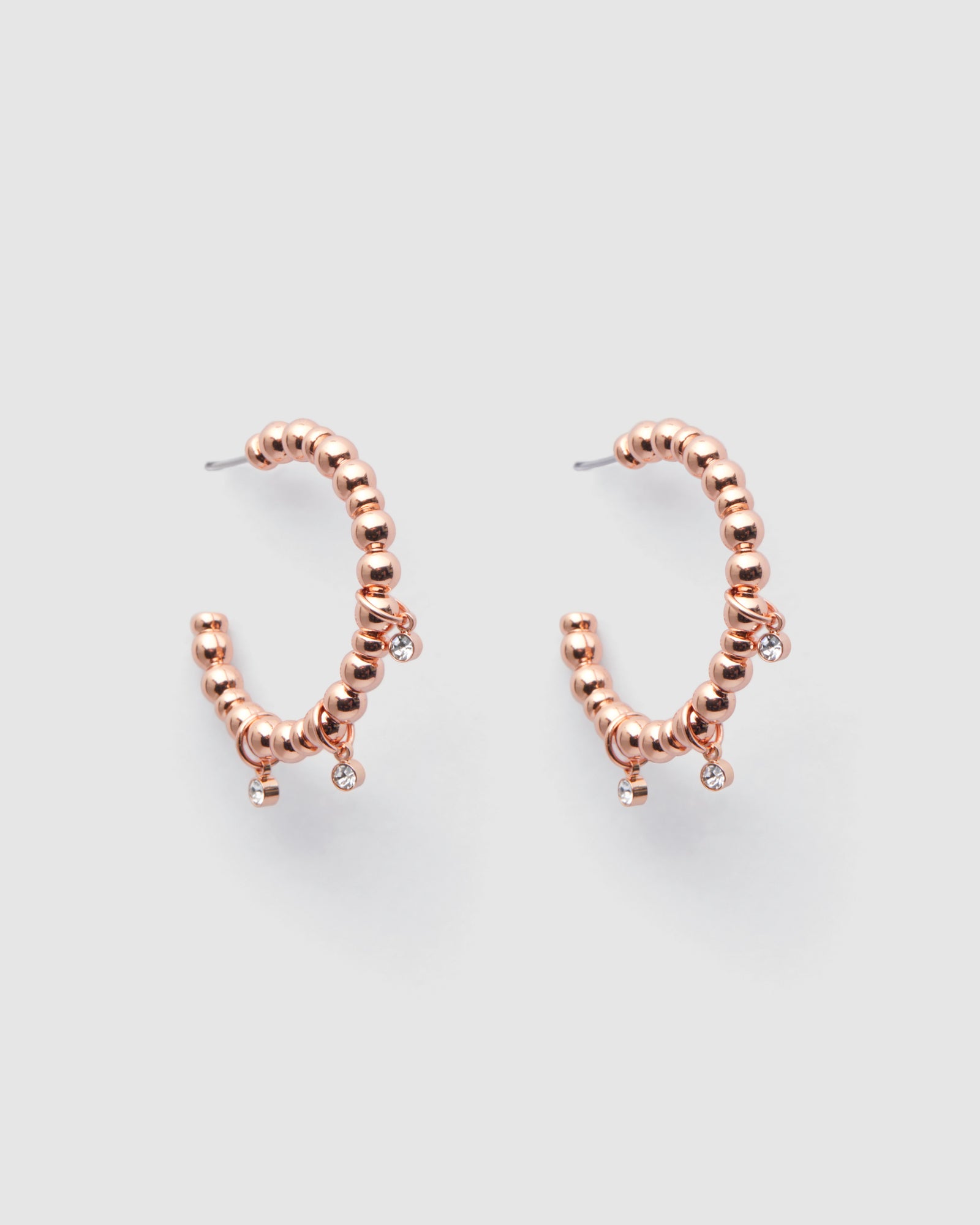 Curiosity Hoop Earrings - Rose Gold