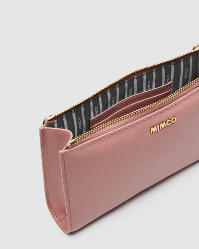 Classico Zip Medium Pouch - Spiced Rose