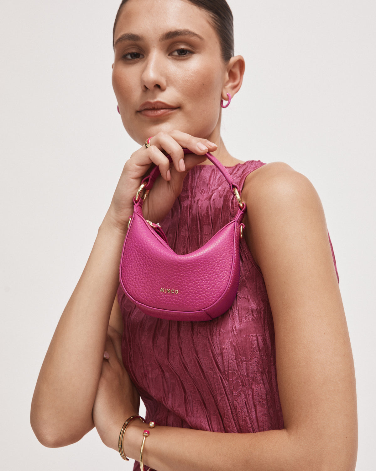 Luna Micro Crossbody Bag - Dahlia Pink