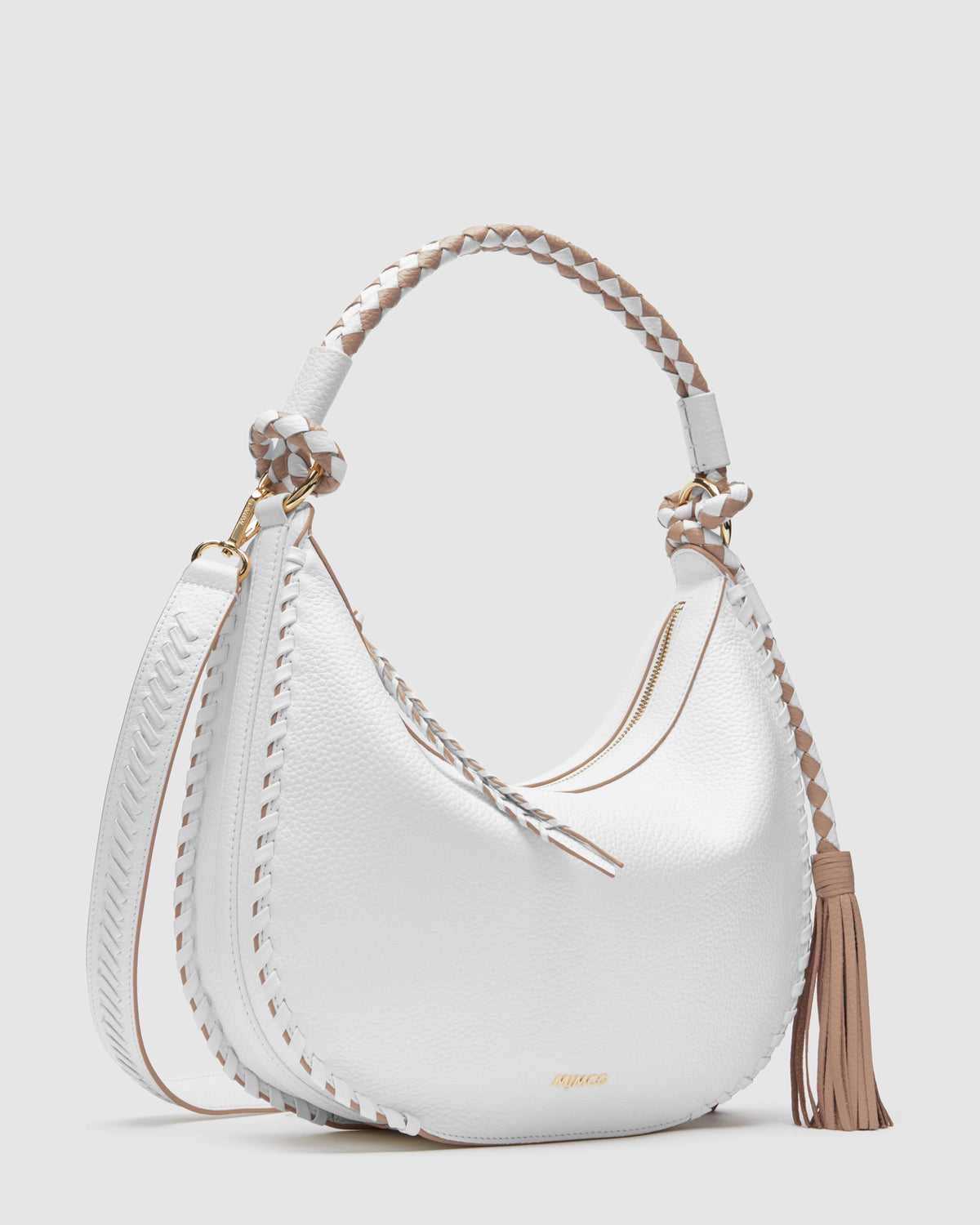 Luna Crescent Bag - White