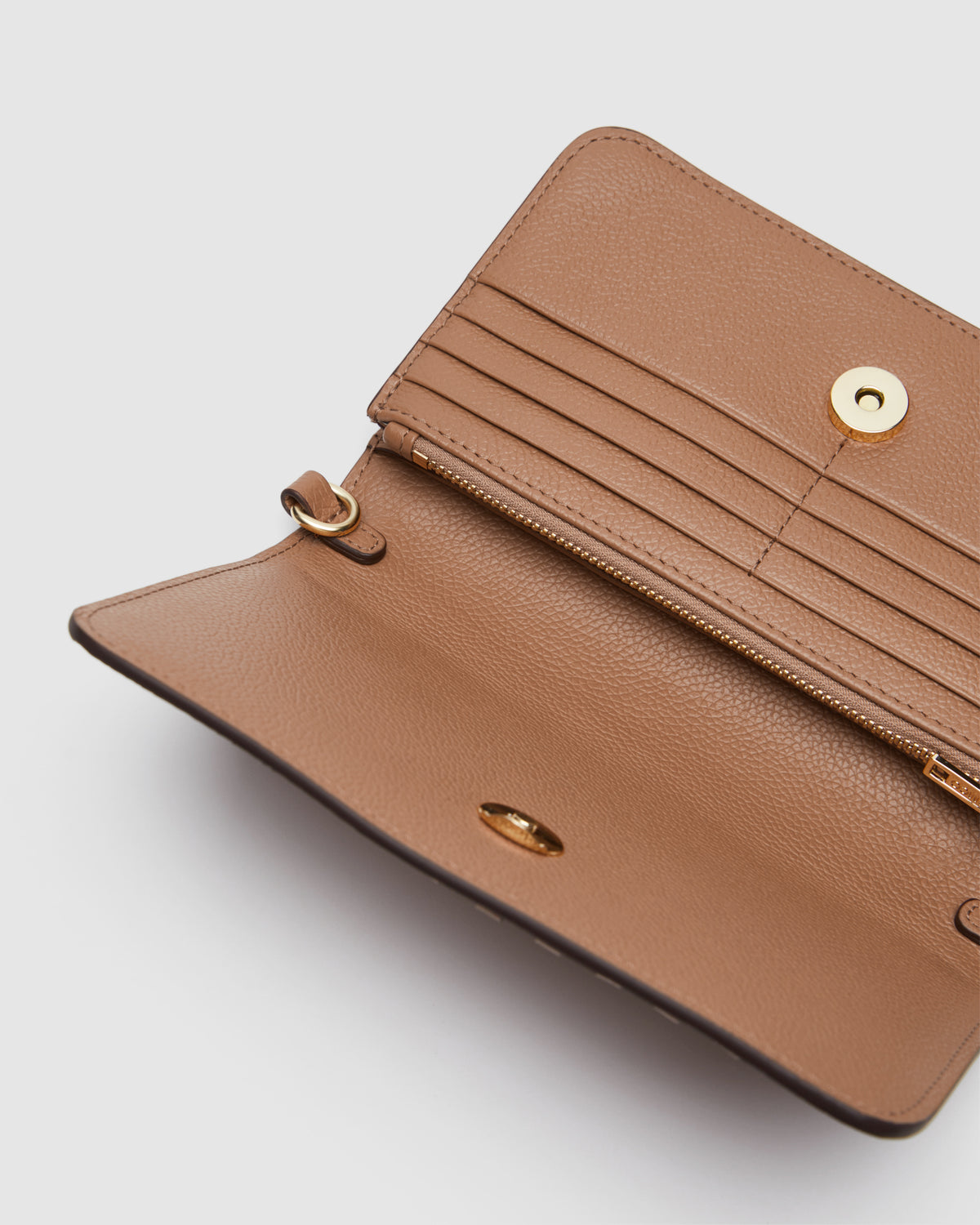 Piazza Wallet Crossbody Bag - Caramel