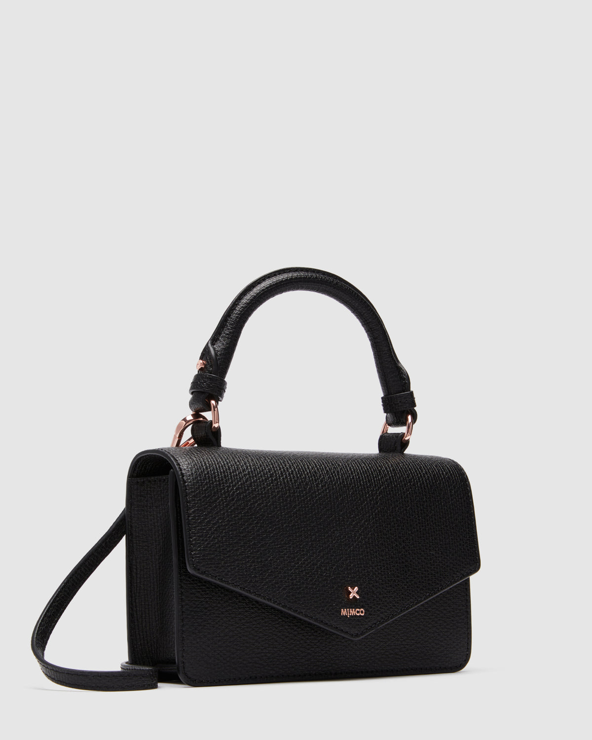 D-Vine Grab Crossbody Bag - Black Rose Gold