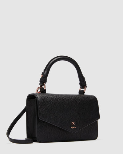 D-Vine Grab Crossbody Bag - Black Rose Gold