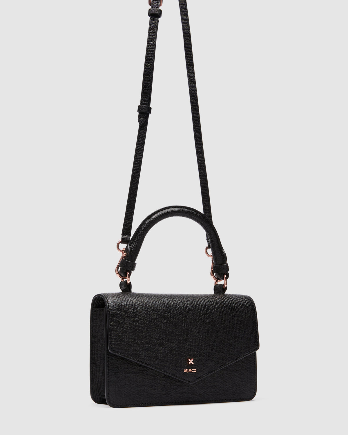 D-Vine Grab Crossbody Bag - Black Rose Gold