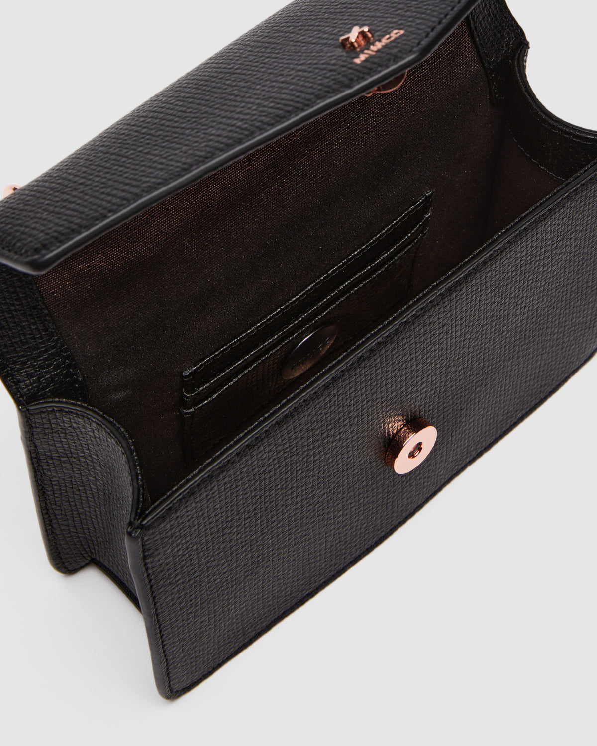 D-Vine Grab Crossbody Bag - Black Rose Gold