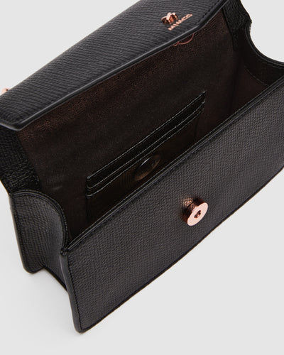 D-Vine Grab Crossbody Bag - Black Rose Gold