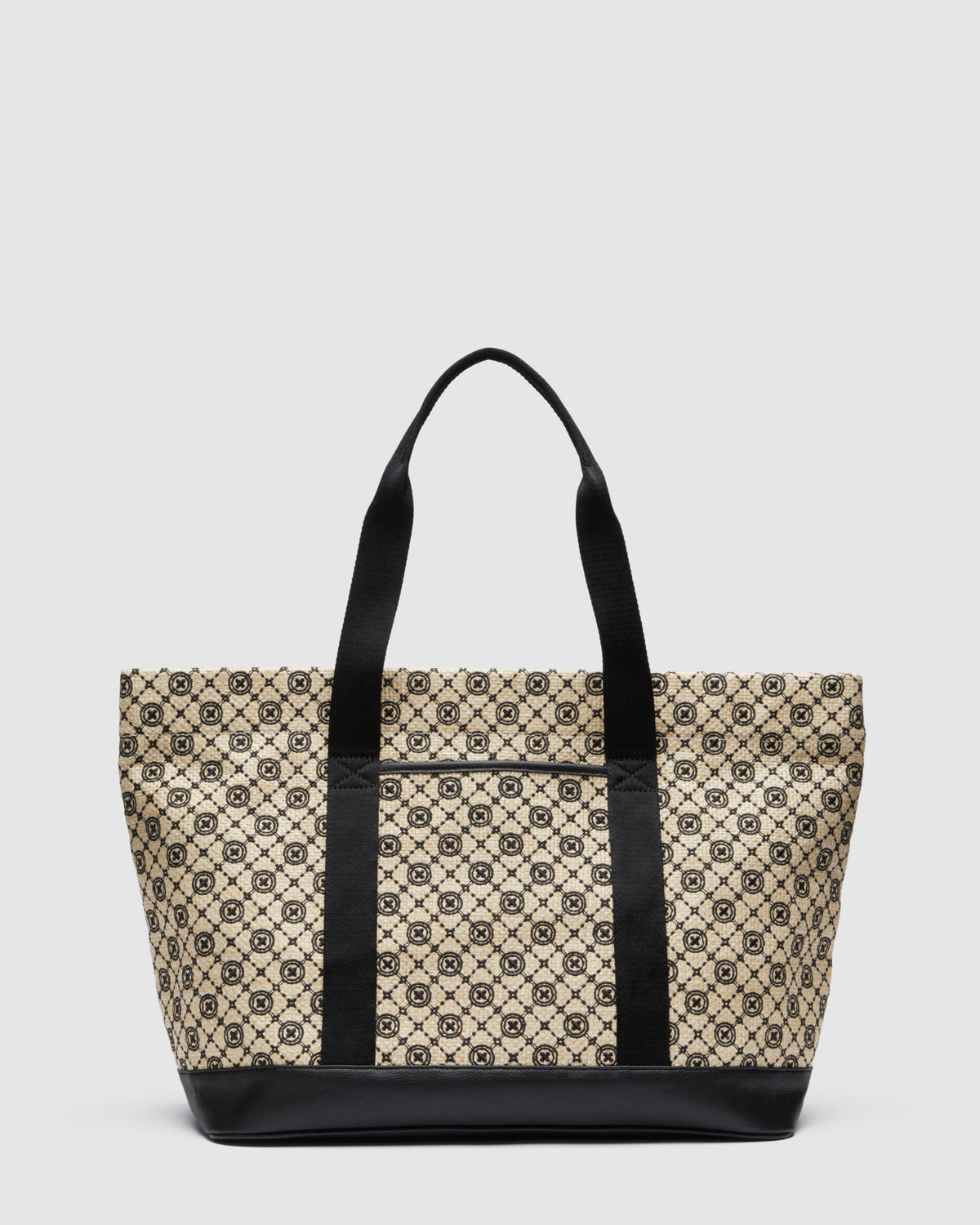 Mim-Gram Vacay Tote Bag - Natural Black