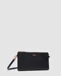 Classico Small Crossbody Pouch - Black Rose Gold