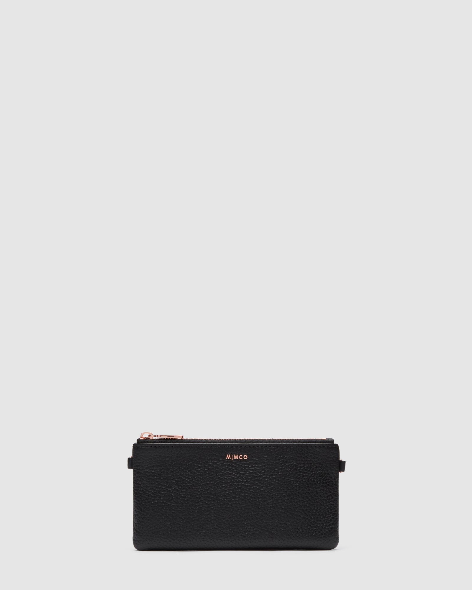 Classico Small Crossbody Pouch - Black Rose Gold