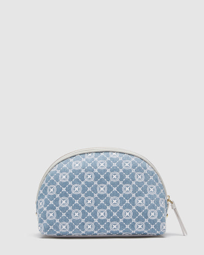 Mim-Gram Cosmetic Case - Washed Denim