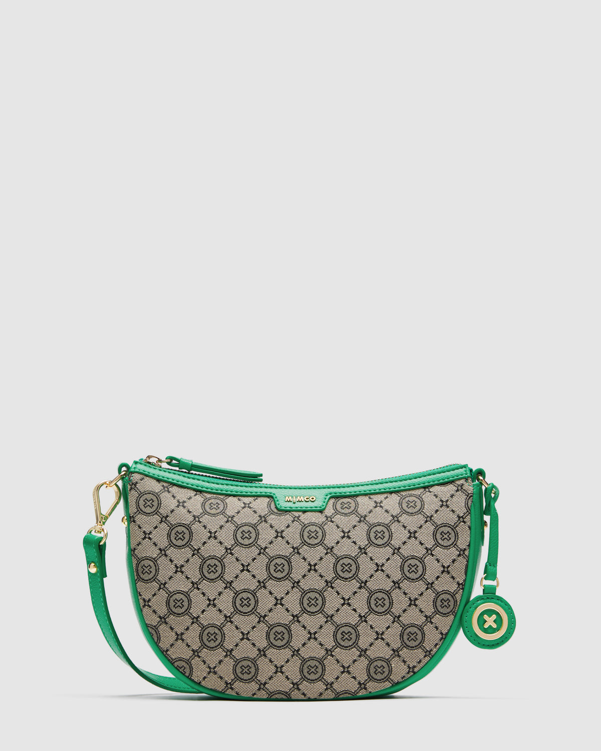 Mim-Gram Crescent Crossbody Bag - Field Green