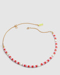 Resort Beaded Necklace - Sunset Orange
