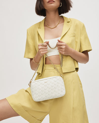 Classico Chain Crossbody Bag - White
