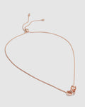Halo Necklace - Rose Gold