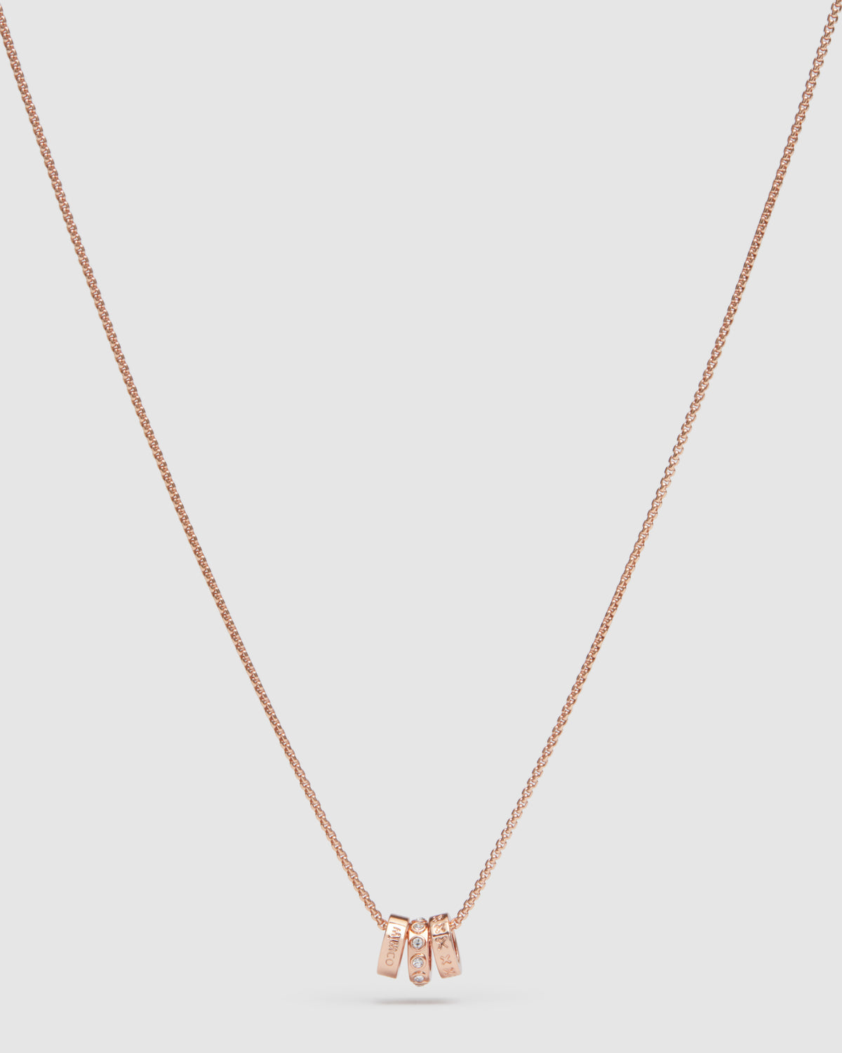 Halo Necklace - Rose Gold