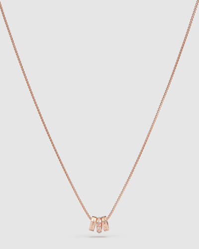 Halo Necklace - Rose Gold