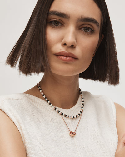 Halo Necklace - Rose Gold