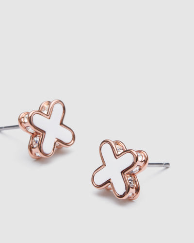 Dreamer Stud Earrings - White