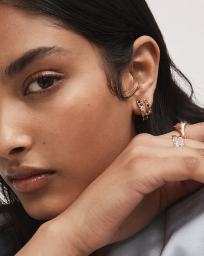 Vision Hoop Earrings - Black