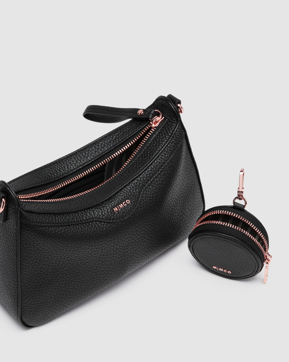 Jett Crossbody Bag - Black Rose Gold