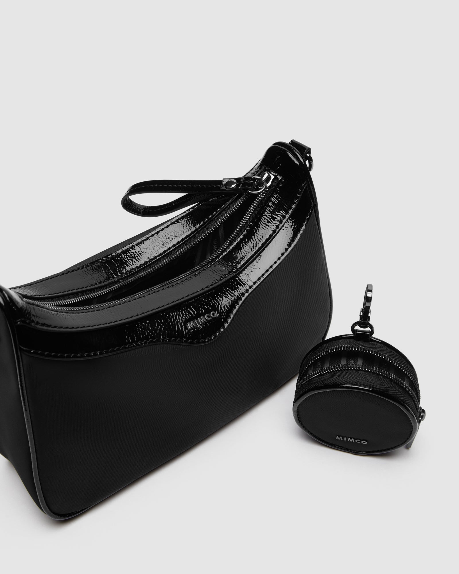 Jett Vegan Crossbody Bag - Black Gunmetal