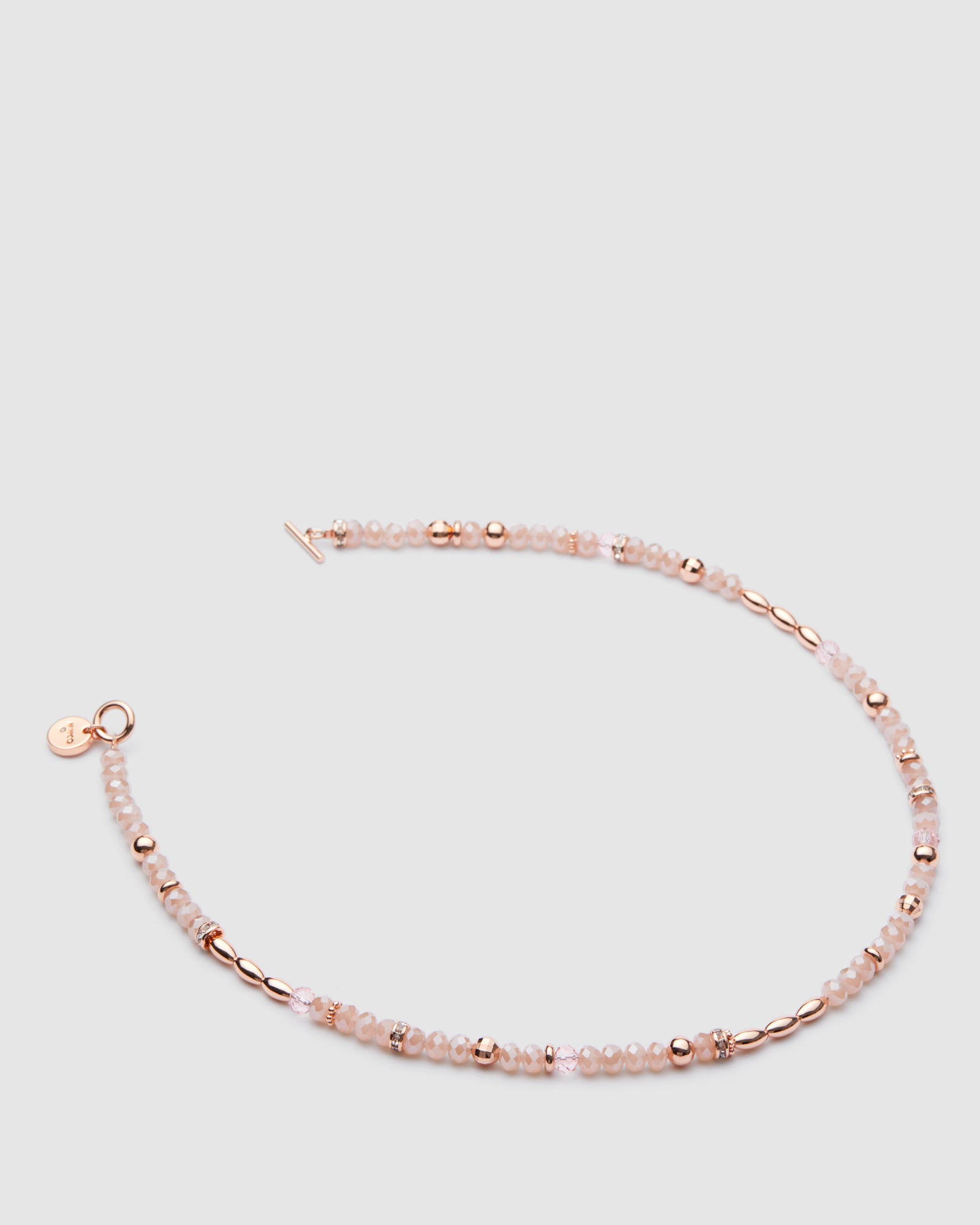 Ecliptic Beaded Necklace - Amaretto