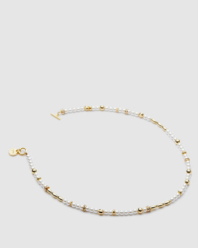 Ecliptic Beaded Necklace - Pearl