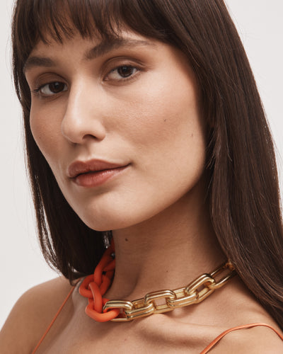Villa Necklace - Sunset Orange