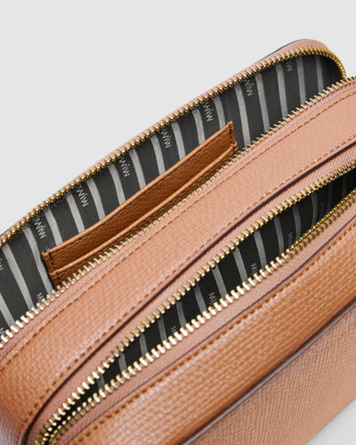 D-Vine Camera Crossbody Bag - Caramel