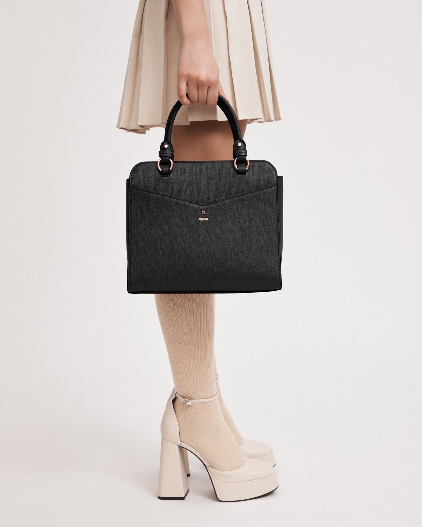 D-Vine Tote Bag - Black Rose Gold